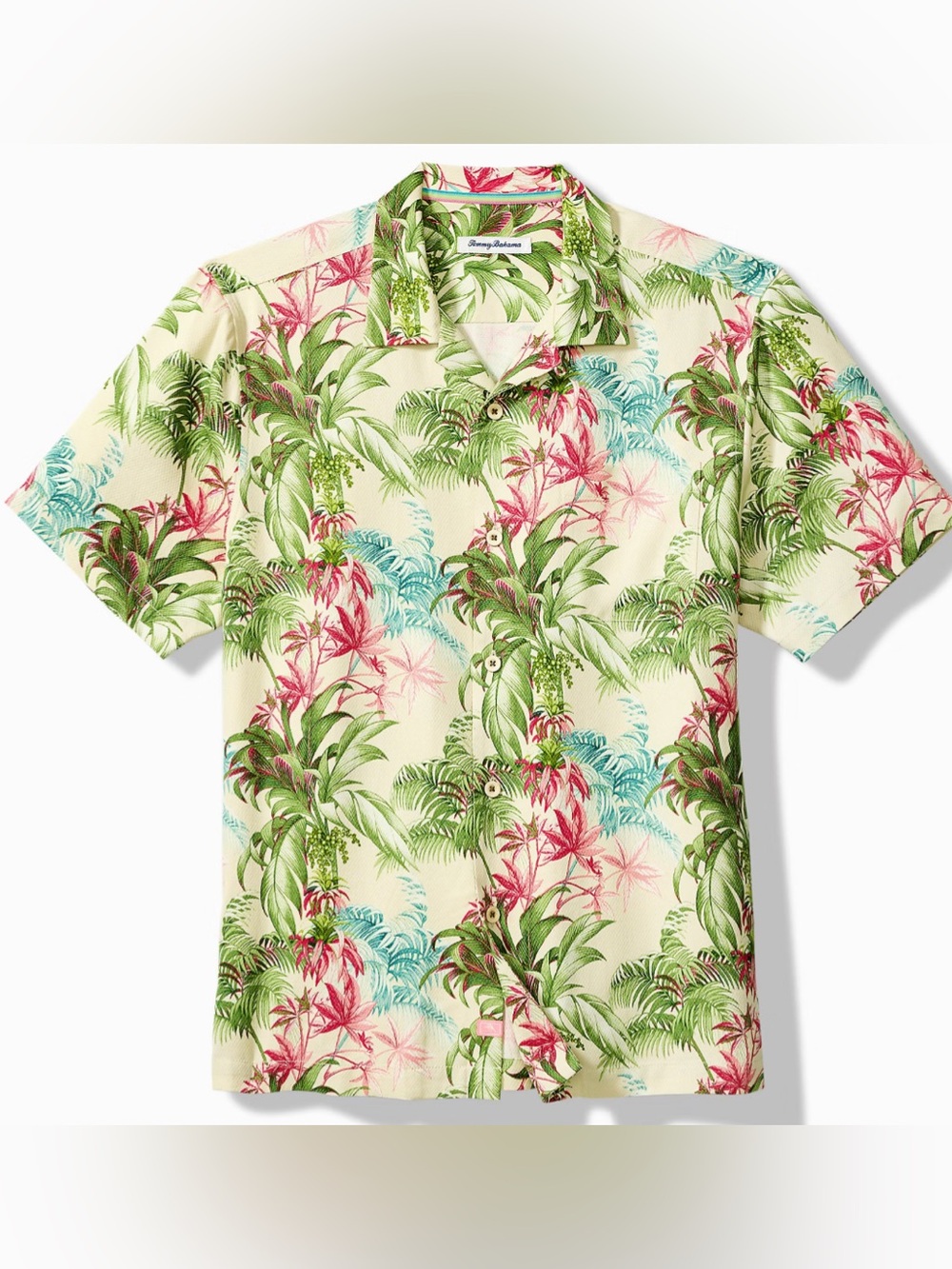 Tommy Bahama 100% Silk Oasis Grove Short Sleeve Camp Shirt Men’s Size XXL